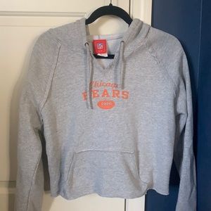 cropped chicago bears hoodie
